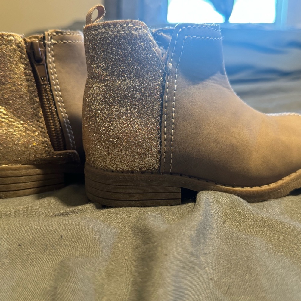 Carter's Brown Glitter Kids Boots